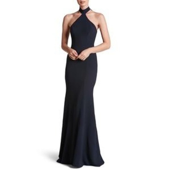 Dress the Population Dresses & Skirts - Dress the Population Black Halter Maxi Dress | S